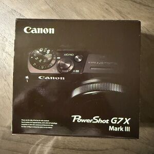 Canon G7x Mark III (Black)
Brand New In Box 
Open to offers